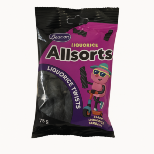 beacon liquorice allsorts 75g