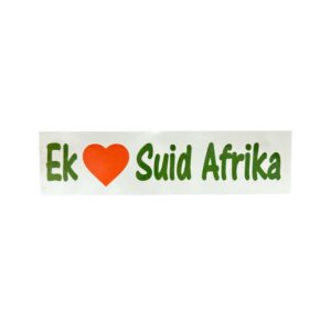 Ek love Suid Afrika bumper sticker